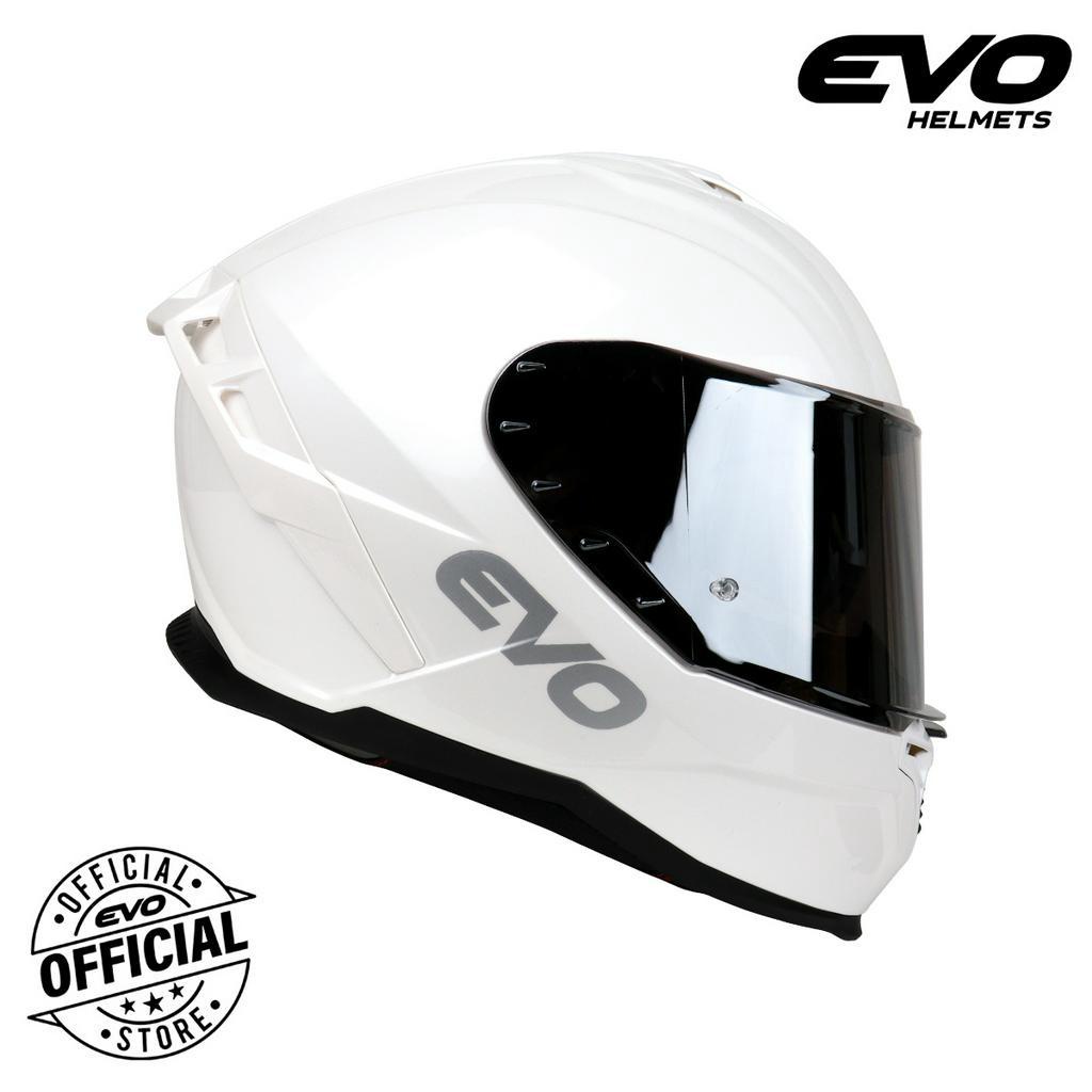 EVO SR09 Plain Full Face Dual Visor Helmet Motorcycle with Free Clear