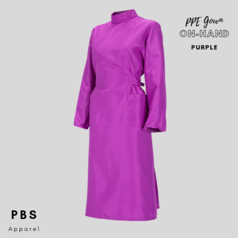 PBS "PURPLE" PPE GownIsolation Gown Lab GownSmock Gown Shopee Philippines