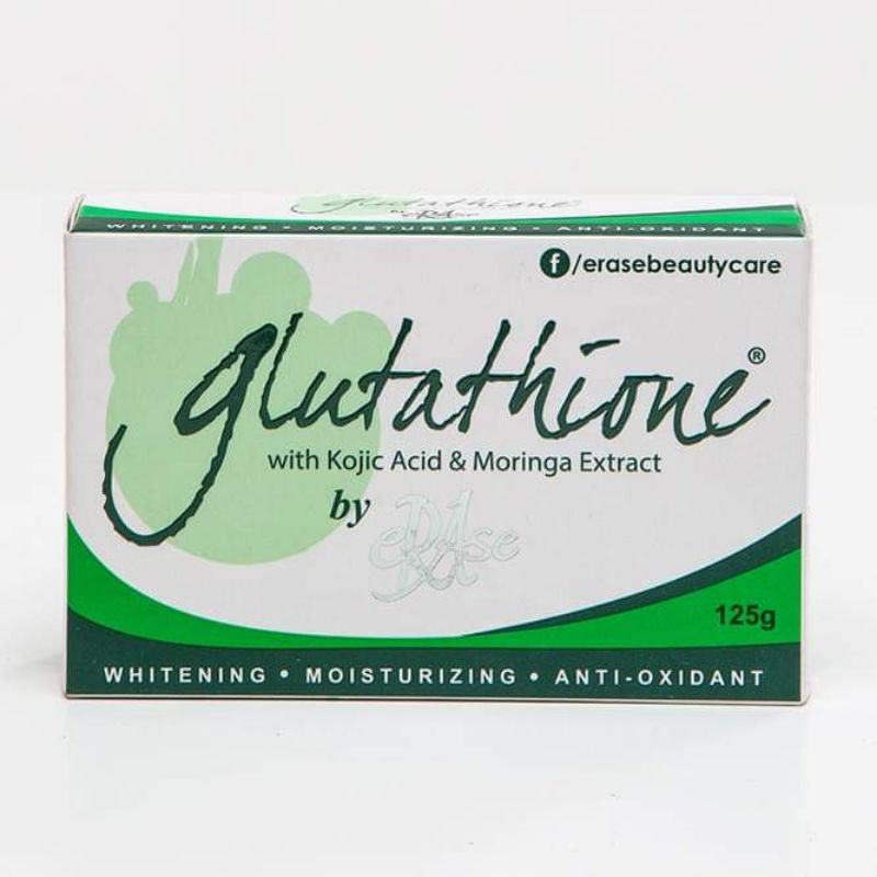 erase glutathione soap GLUTA by ERASE w/ Kojic Acid & Moringa Extract Soap