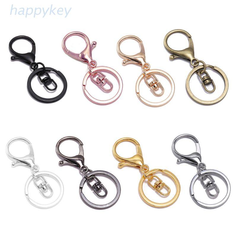 HAP 10Pcs Metal Swivel Clasp Key Ring Metal Lobster Claw Clasp Hook ...