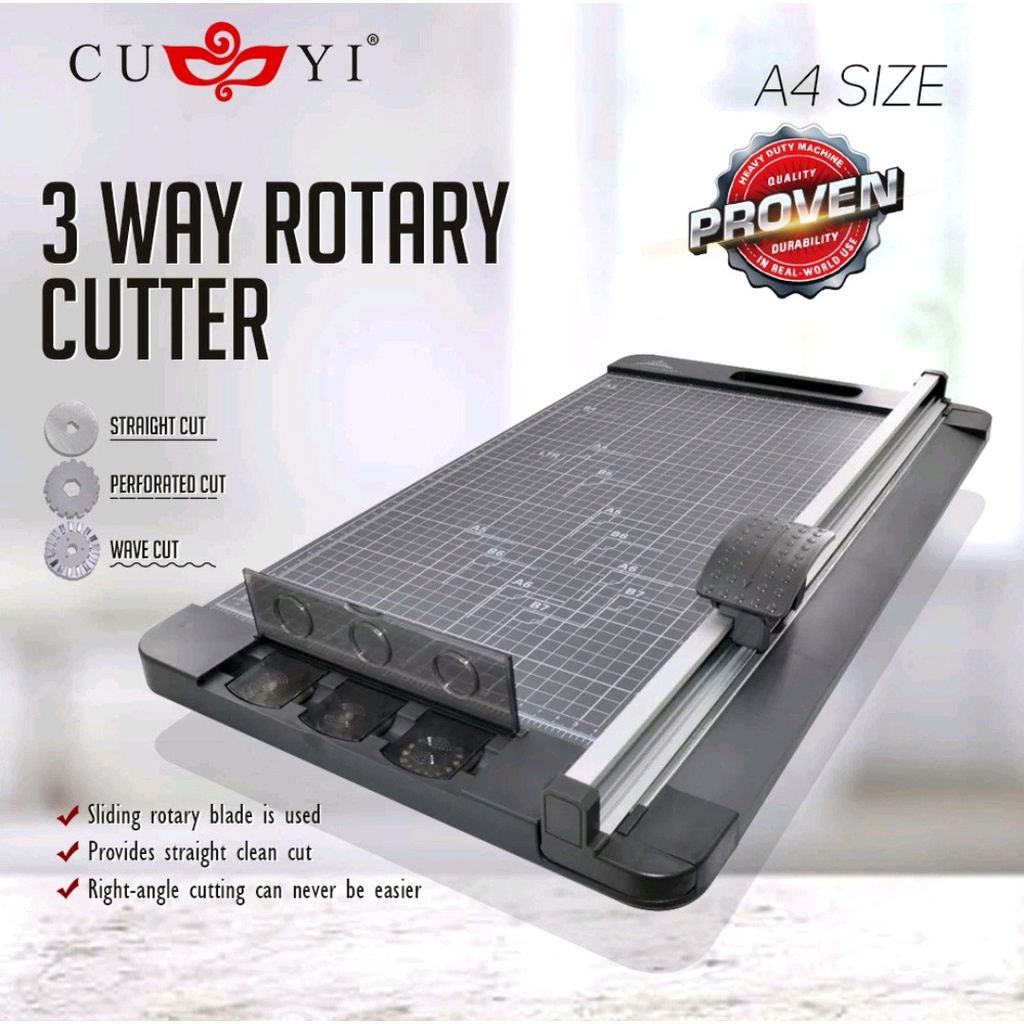 Rotary Cutter 3 Way A3 // A4 size Paper Cutter Shopee Philippines