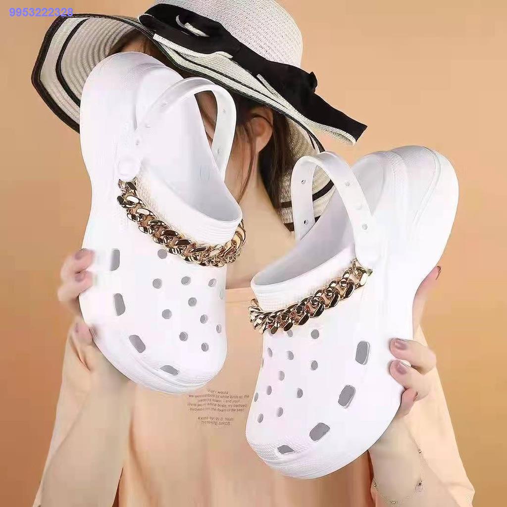 Crocs bae clog discount white with chain price