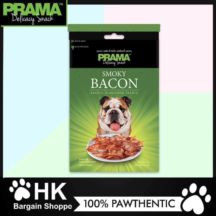 Prama Bacon Delicacy Snack Made with Fresh Chicken Meat for Puppies and
