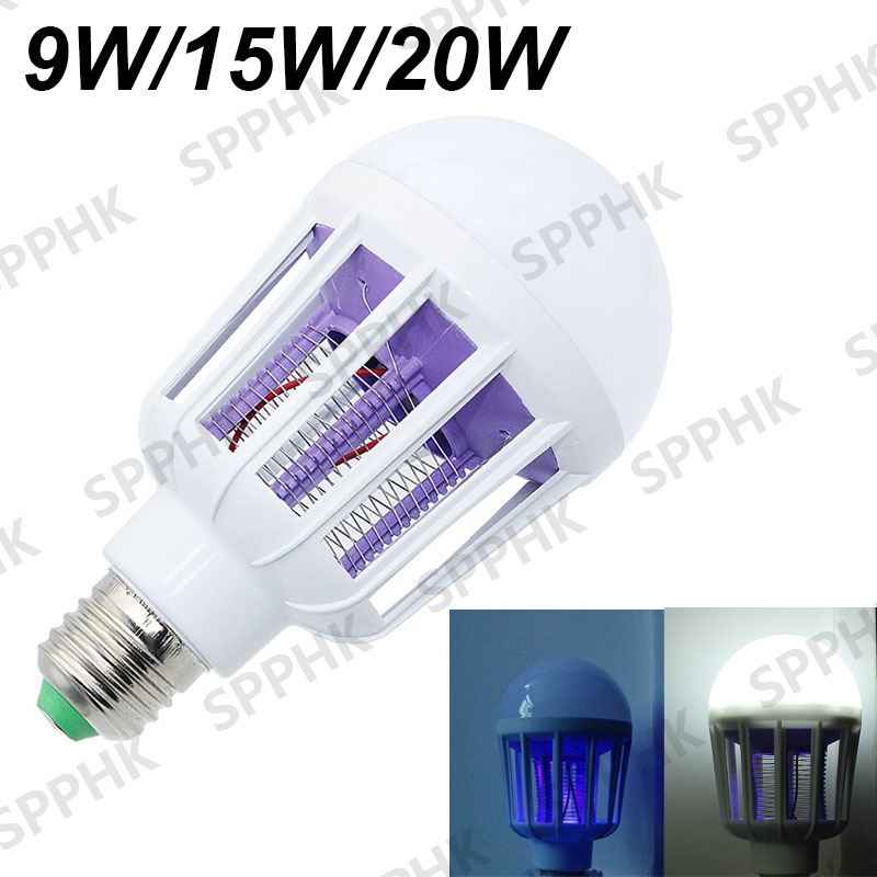 AC 220V LED Mosquito Killer E27 Socket LED Bulb Home Lighting Bug ...