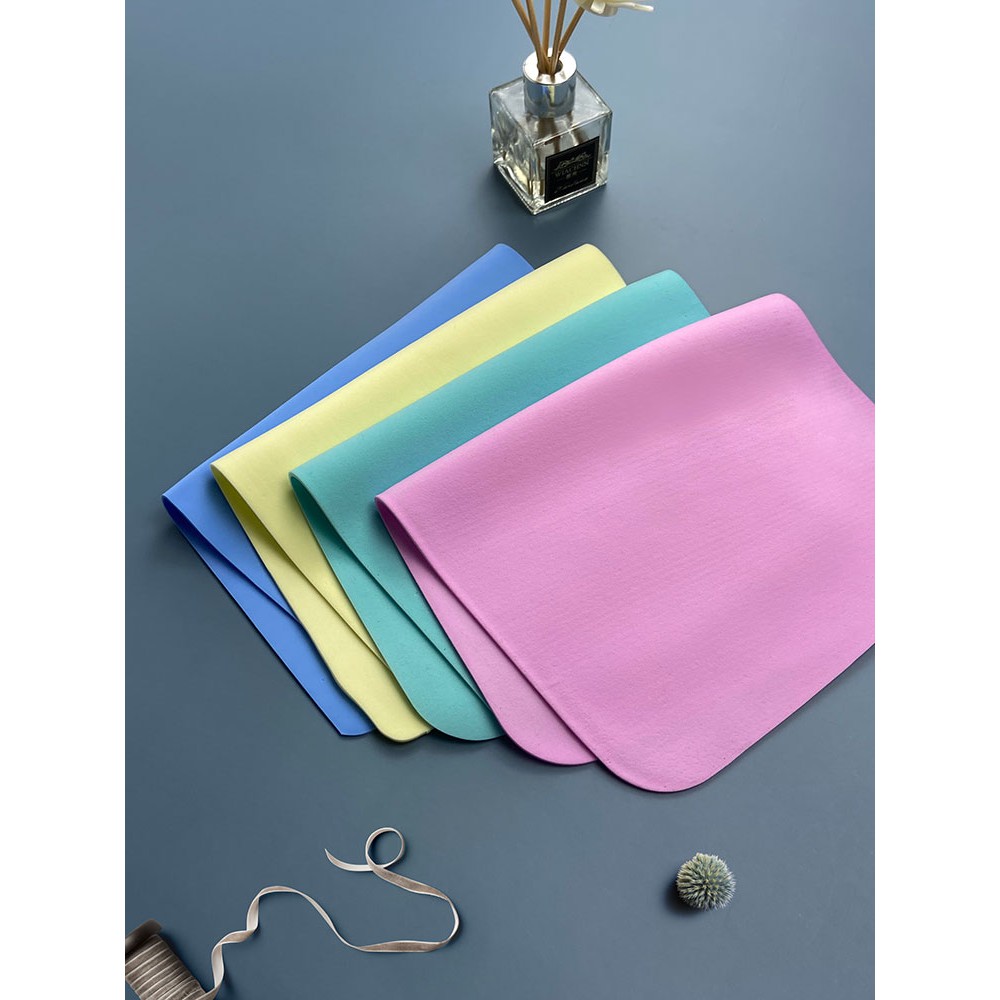 High Quality Chamois Cloth Glasses Cleaner Towel Double Sided Color
