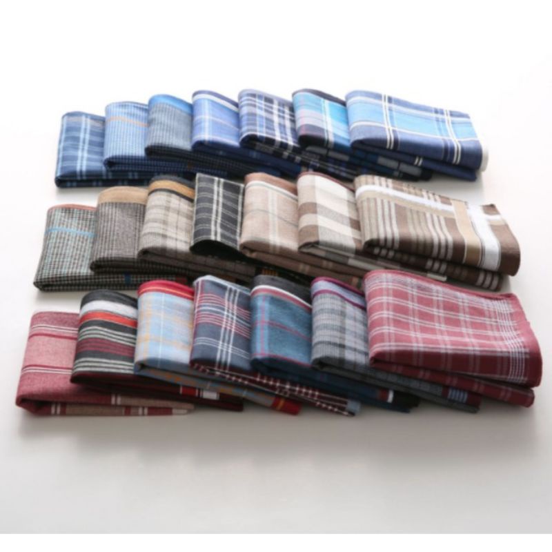 12pcs Random For Men and Women Fashion Handkerchief Cotton Unisex ...
