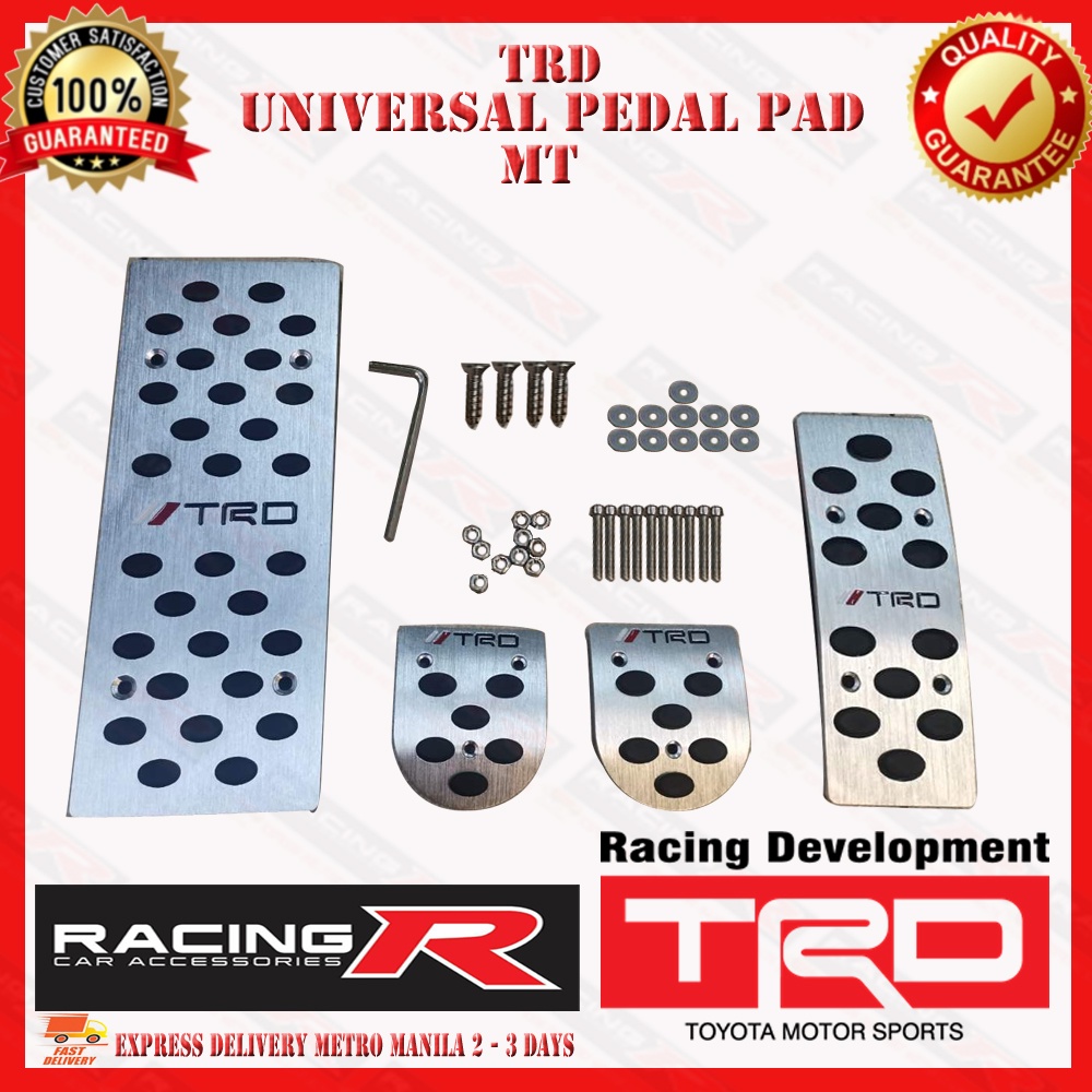 TRD Universal Pedal Pads Silver ( manual transmission ) ( Car