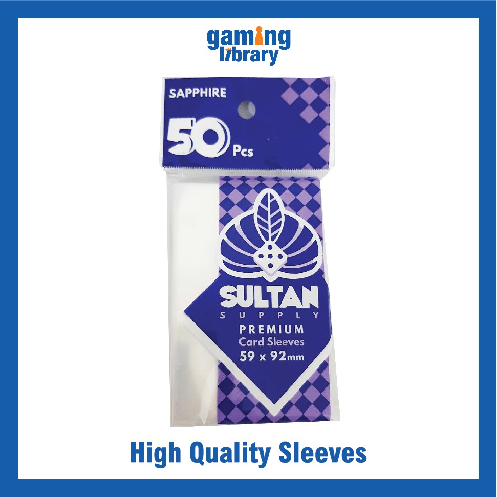 Sultan Supply Premium Card Sleeves: 59 x 92 Standard Euro Sapphire | Shopee  Philippines