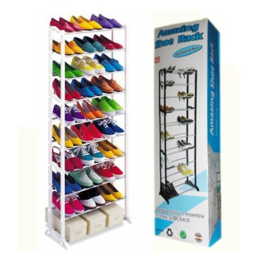 Amazing shoe rack Place shoe rack sandal shoes 10 Stacking Unique ...