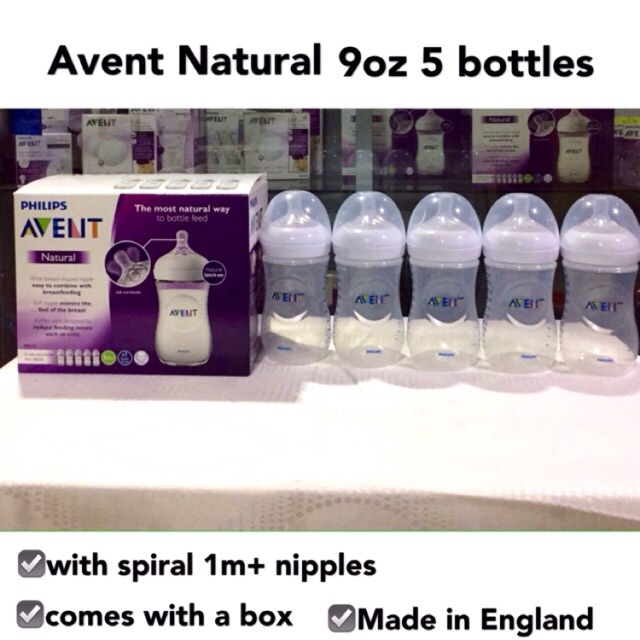 Avent 9 oz bottles 5 sale pack