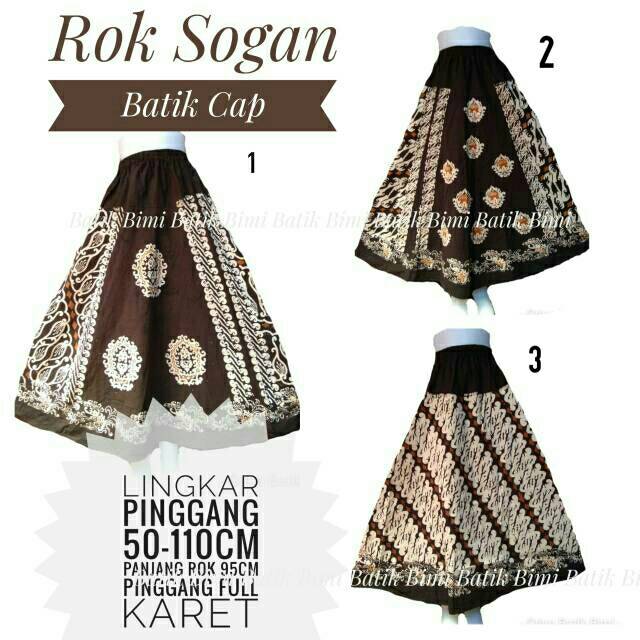 KATUN Modern women's sogan stamped batik long skirt made of premium ...