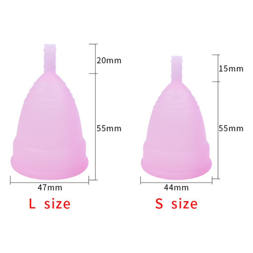 Icare Soft Menstrual Silicone Period Cup Large Small Size For Feminine 