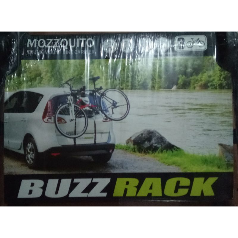 Buzzrack mozzquito trunk mounted 3 bike carrier hotsell