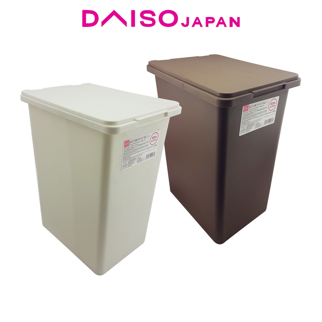 Daiso Trash Can with Lid (15 Liters) Shopee Philippines