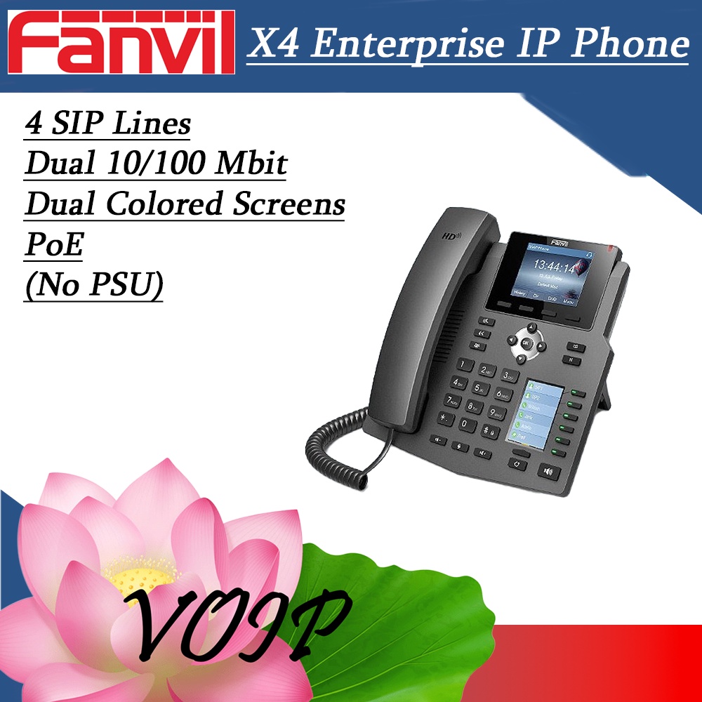 Fanvil X4 Enterprise IP Phone PSU not included (VAT INC PRICE) | Shopee ...