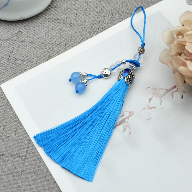 Ice Silk Tassel / Kalan Crown Alloy Tassel / Enamel Tassel /Chinese