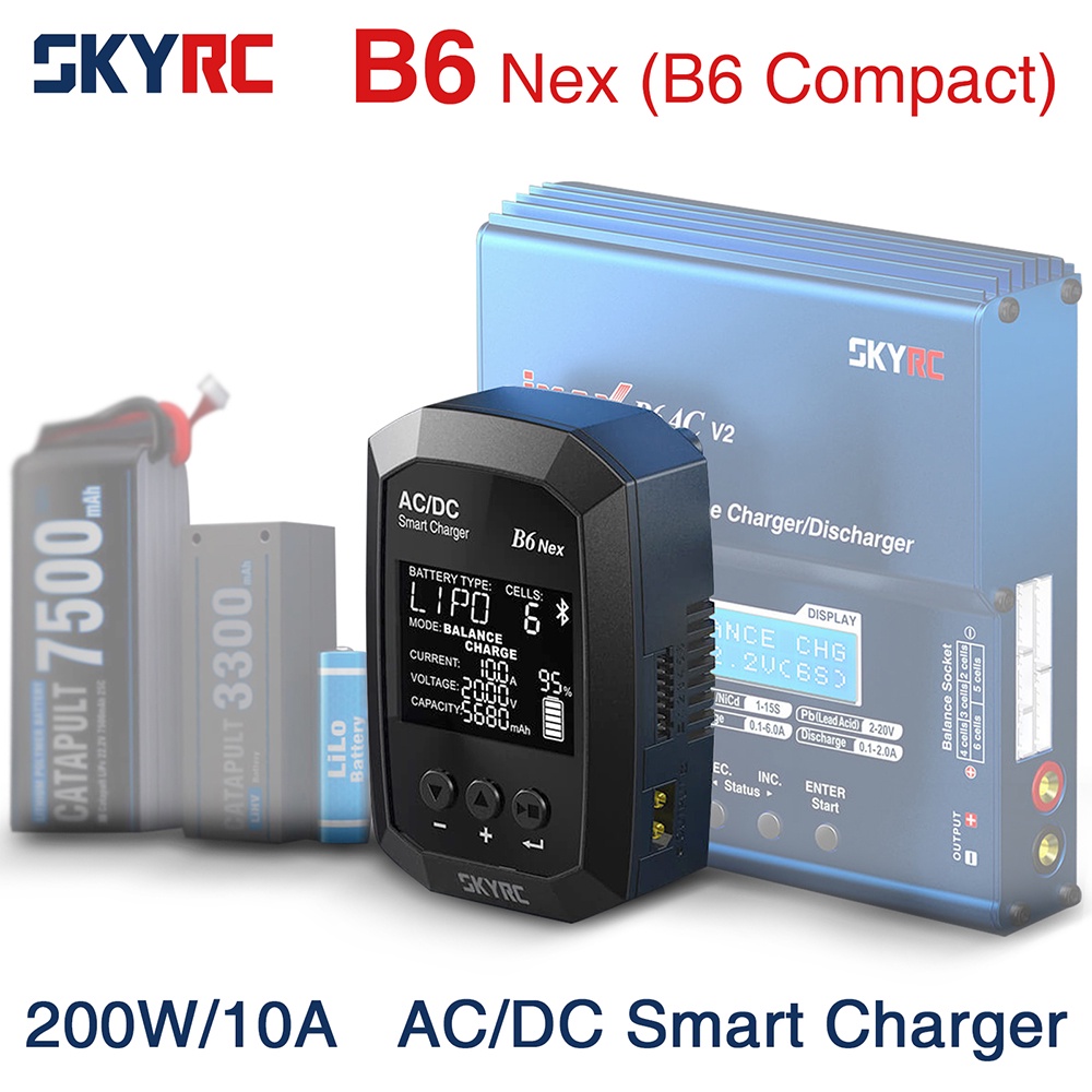 Chargeur multifonction de modélisme 12 V, 220 V 6 A Hitec Multicharger X1AC Plus plomb, Li