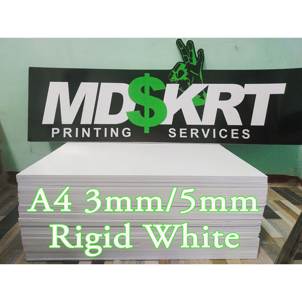 SINTRA BOARD RIGID WHITE A4 3mm/5mm 5pcs. Original RIGID Sintraboard ...