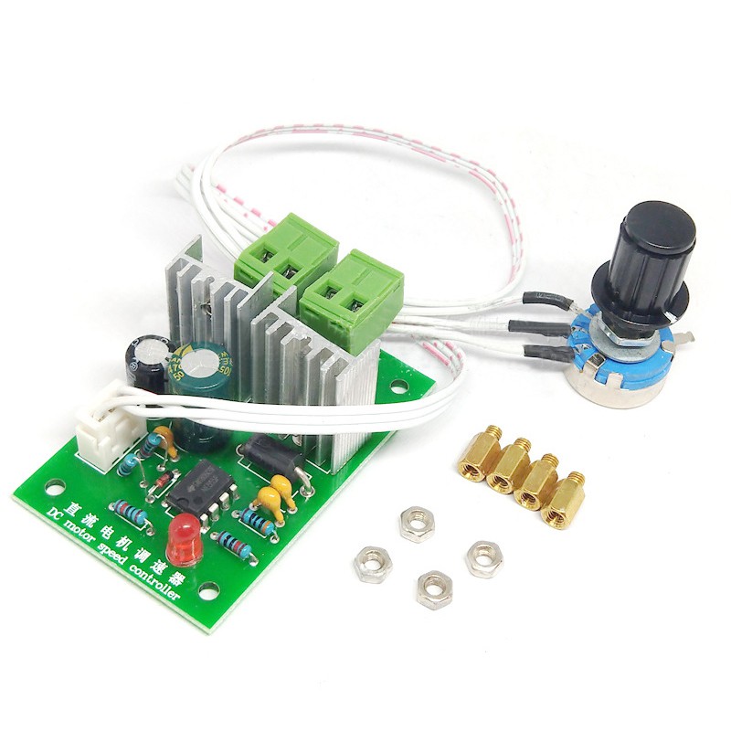 12V 24V 36V Universal PWM Pulse Width DC Motor Speed Controller 10A ...