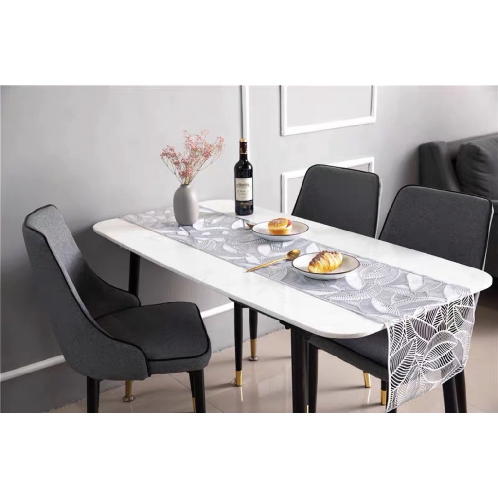 THS High-Quality Leaf PVC Table Runner - 6 seaters (35 X 180 CM ...