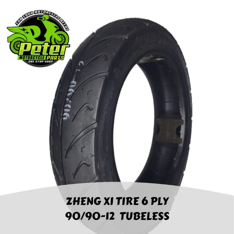 TIRE 90/90X12 TUBELESS TIRE ZHENG XI BRAND/FRONT TIRE SUZUKI BURGMAN ...