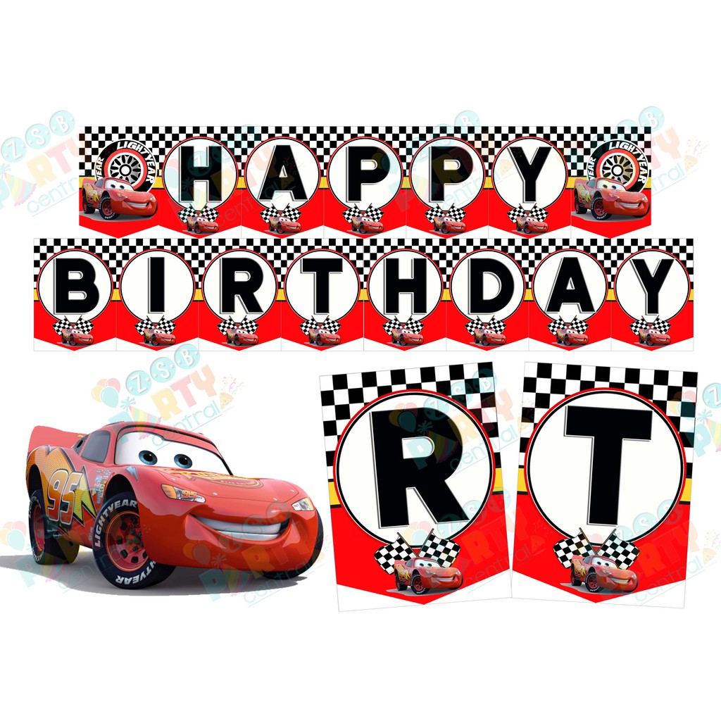 CARS BIRTHDAY BANNER Shopee Philippines
