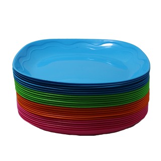 Coloured plastic outlet plates