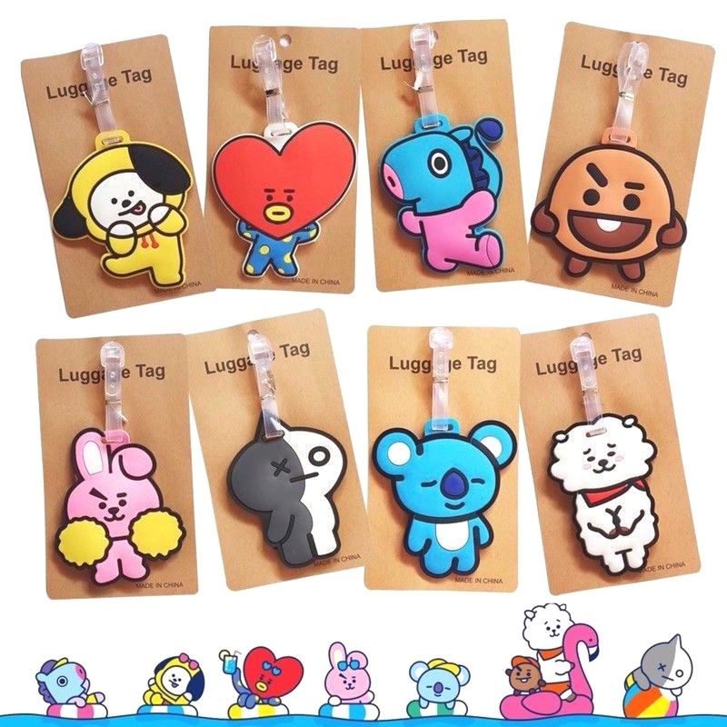 BT21 character luggage tag /bag tag | Shopee Philippines