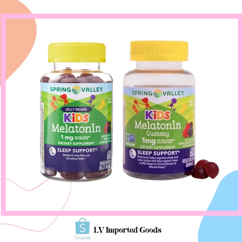 Spring Valley Kid's Melatonin Dietary Supplement; Vegetarian Gummies