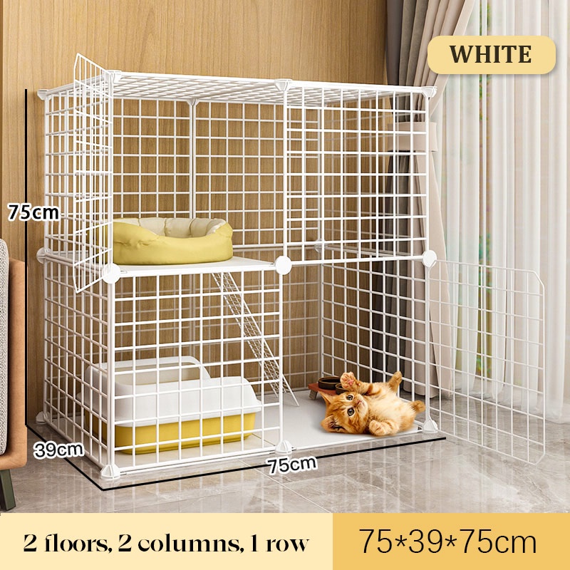 75*39*73cm Cat Cage Stackable Pet Dog Cat Rabbit | Shopee Philippines
