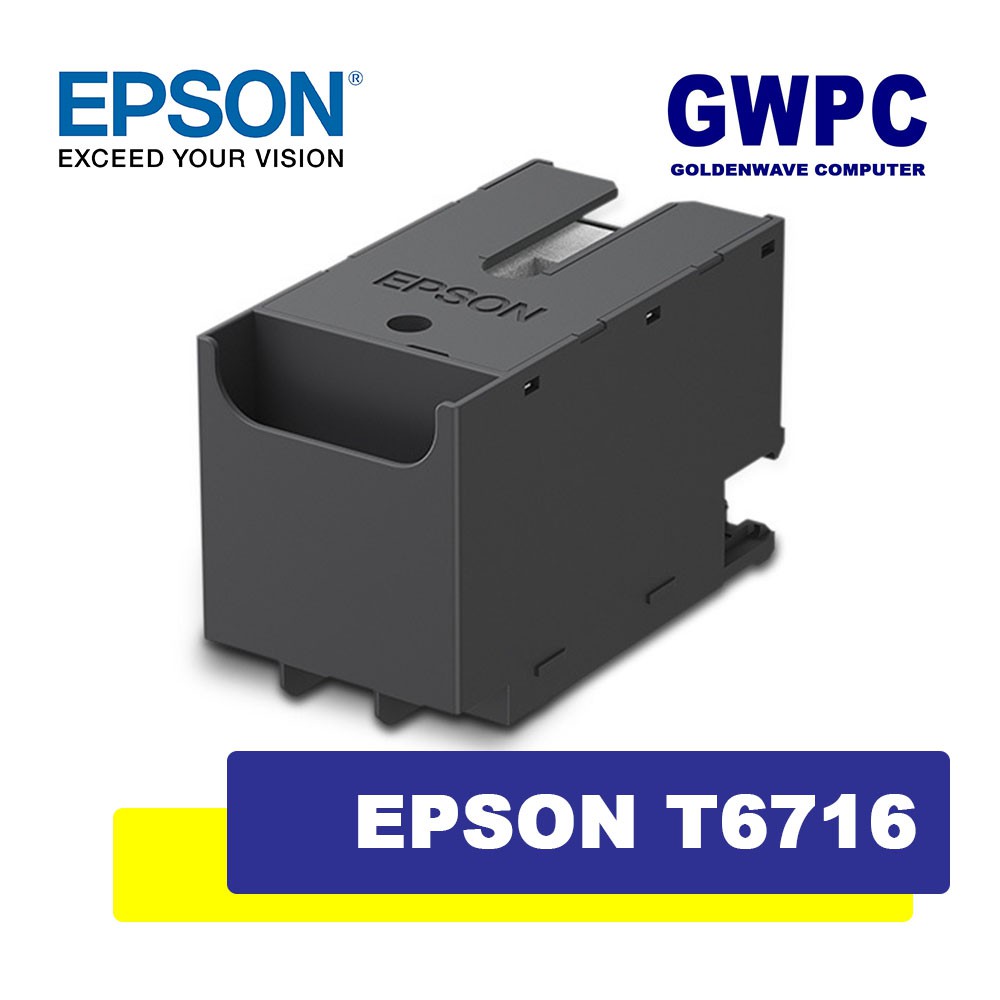 Epson T6716 Original Ink Maintenance Box T671600 C13T671600 | Shopee ...