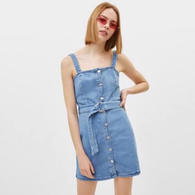 Bershka pinafore clearance dress