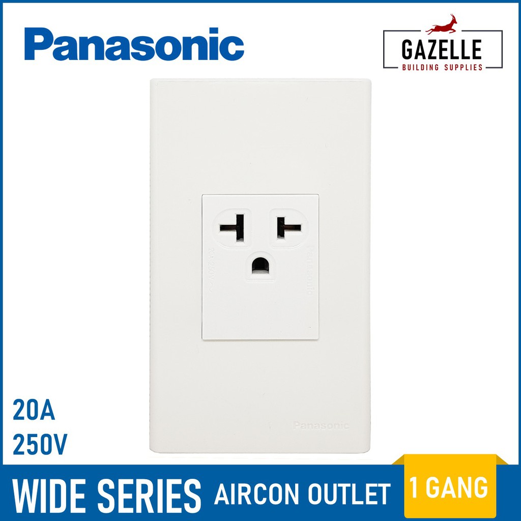 Panasonic Wide Series Aircon Tandem Outlet w/ Ground Shopee Philippines