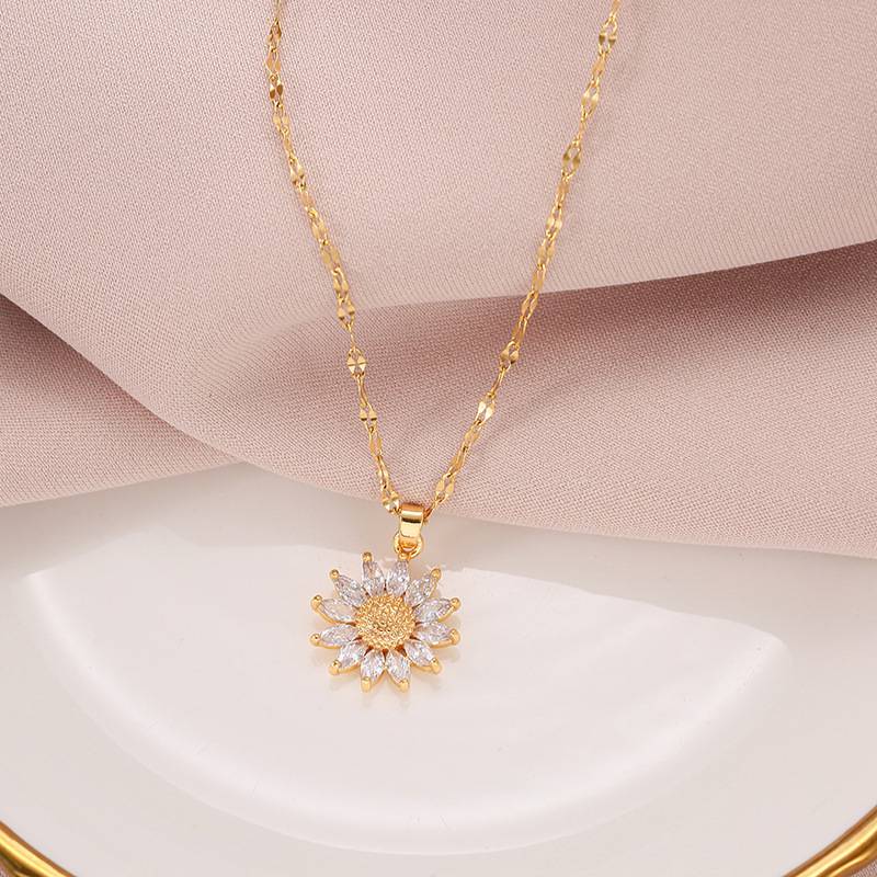 Sunflower hot sale necklace shopee