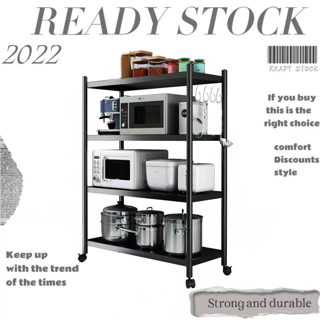 COD Microwave Rack Multifunctional Organizer Kitchen Stainless Steel