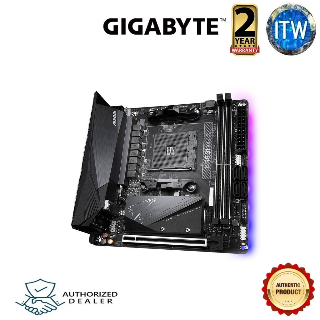 Gigabyte B550I AORUS PRO AX Motherboard For AMD AM4 CPUs パソコン・周辺機器 その他 