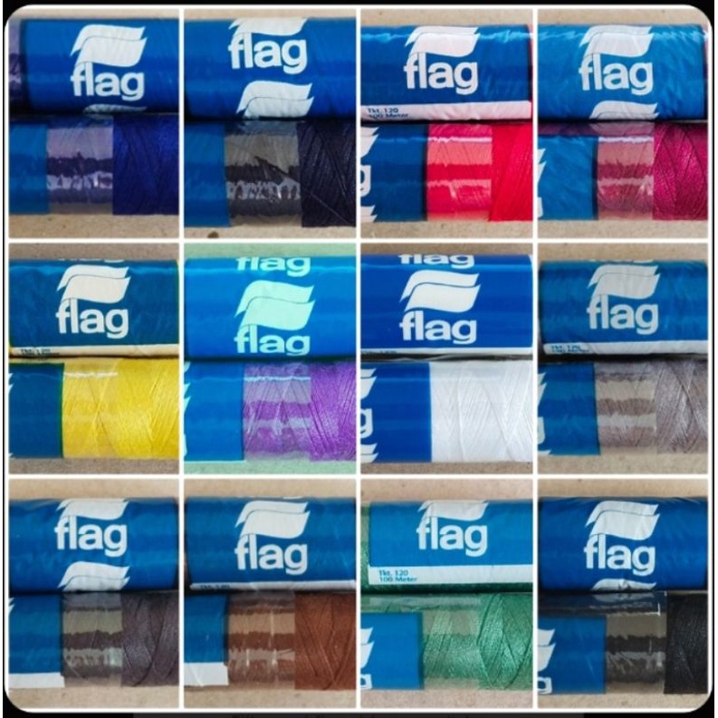 1 pc 100 m Flag Spun Polyester Thread | Shopee Philippines