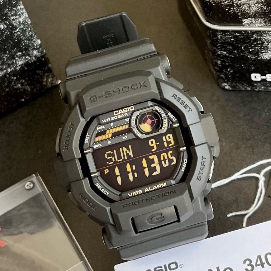 Casio GShock GD3501B Vibration Alert Precision Black Watch For Men