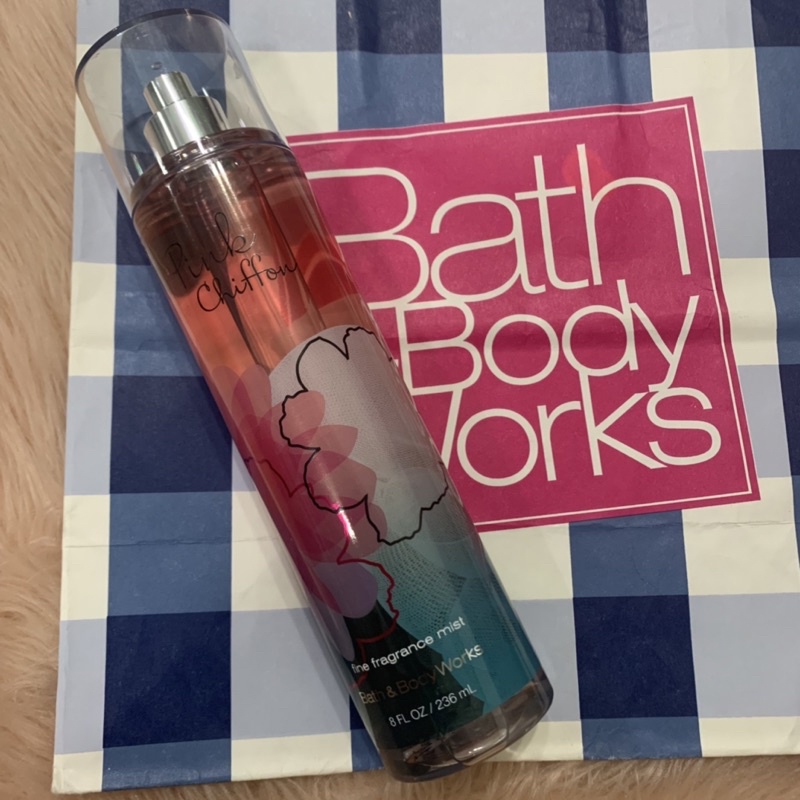 Bath & Body Works Pink Chiffon Fine Fragrance Mist 236ml | Shopee ...