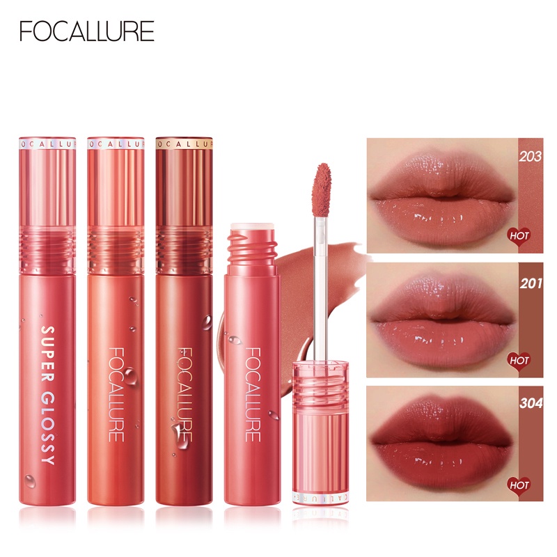 Focallure Jelly Lip Gloss Long Lasting NonStick Cup Soft Smooth Watery