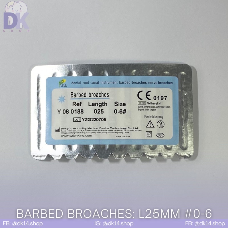 Barbed Broach/Nerve Broach/Dental Root Canal Instrument (DK Dental Shop