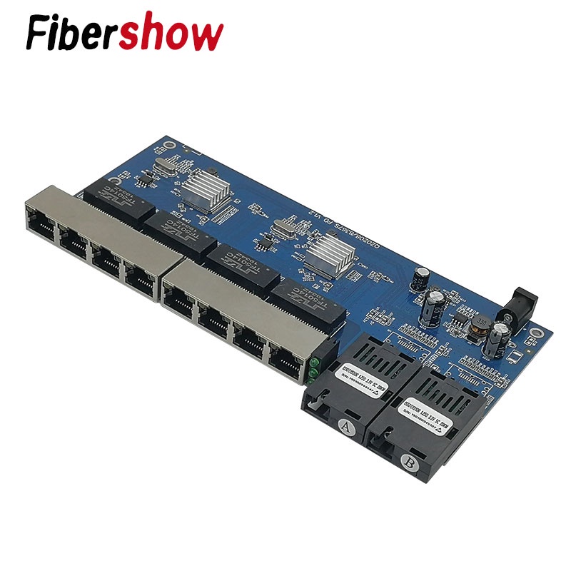 Reverse Poe Switch 8 Rj45 2 Sc Fiber Gigabit Ethernet Switch Media ...