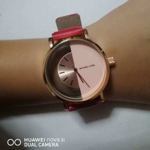 Michael kors hot sale transparent watch