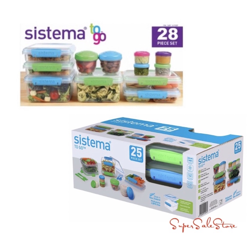 Sistema Klip It To Go 35ml Salad Dressing Container - Set of 4