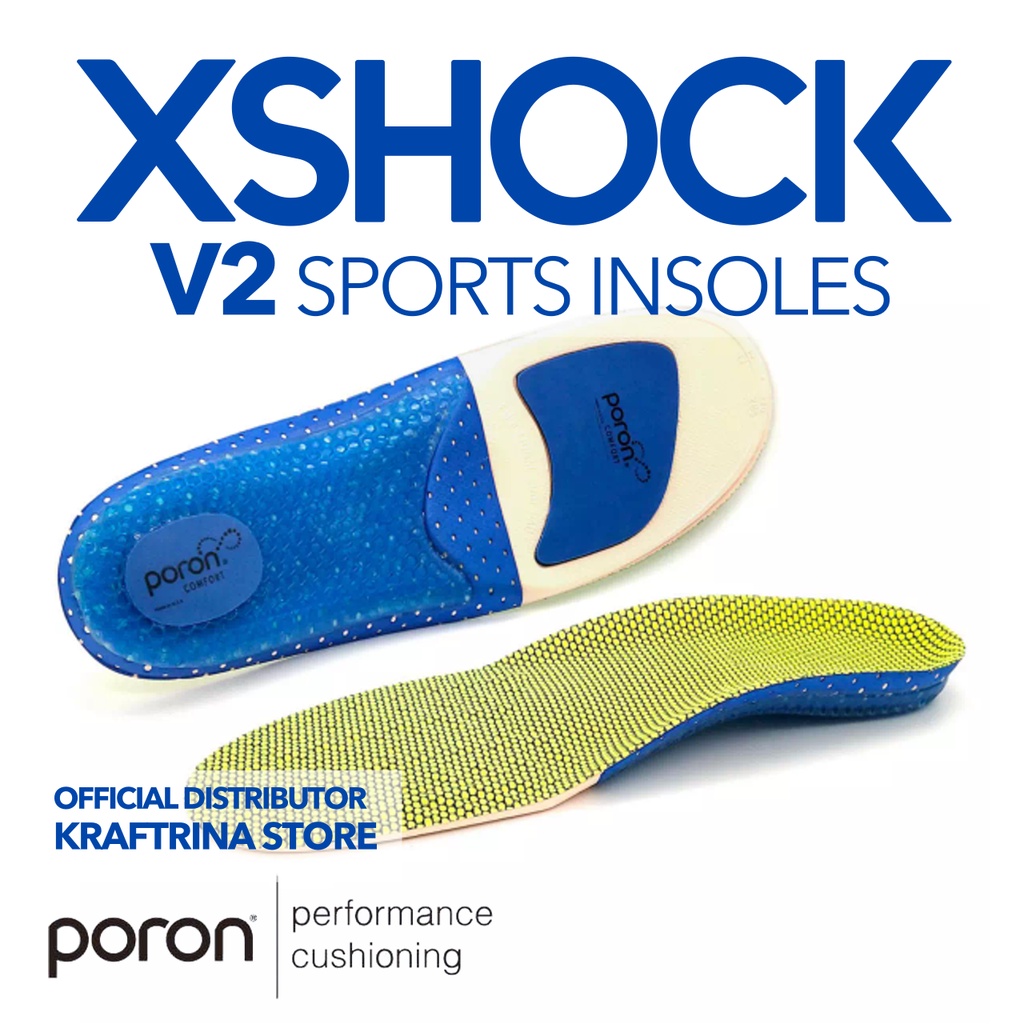 XSHOCK V2 Shoe Insoles Basketball Sports Cushion Arch Support Poron
