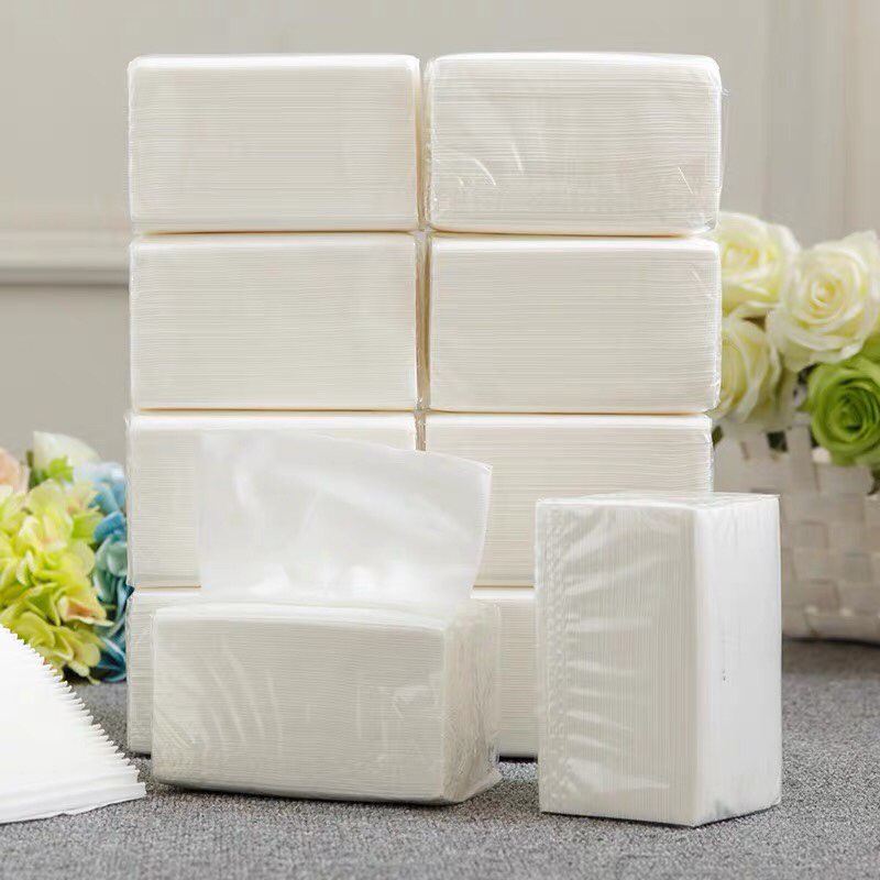12 pack wood pulp facial tissue 3 ply inter folded paper tissue ...