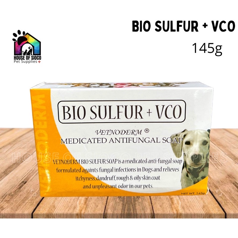 Vetnoderm Sulfur VCO Medicated Antifungal Soap 145g