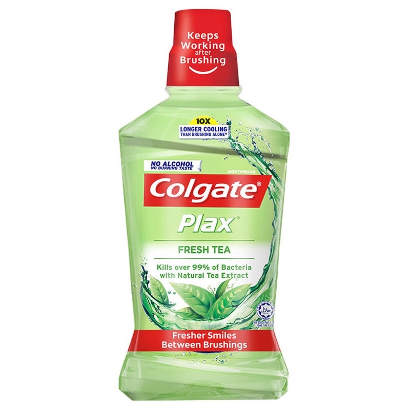 Colgate Mouthwash Plax Fresh Tea (Light Green) | Shopee Philippines