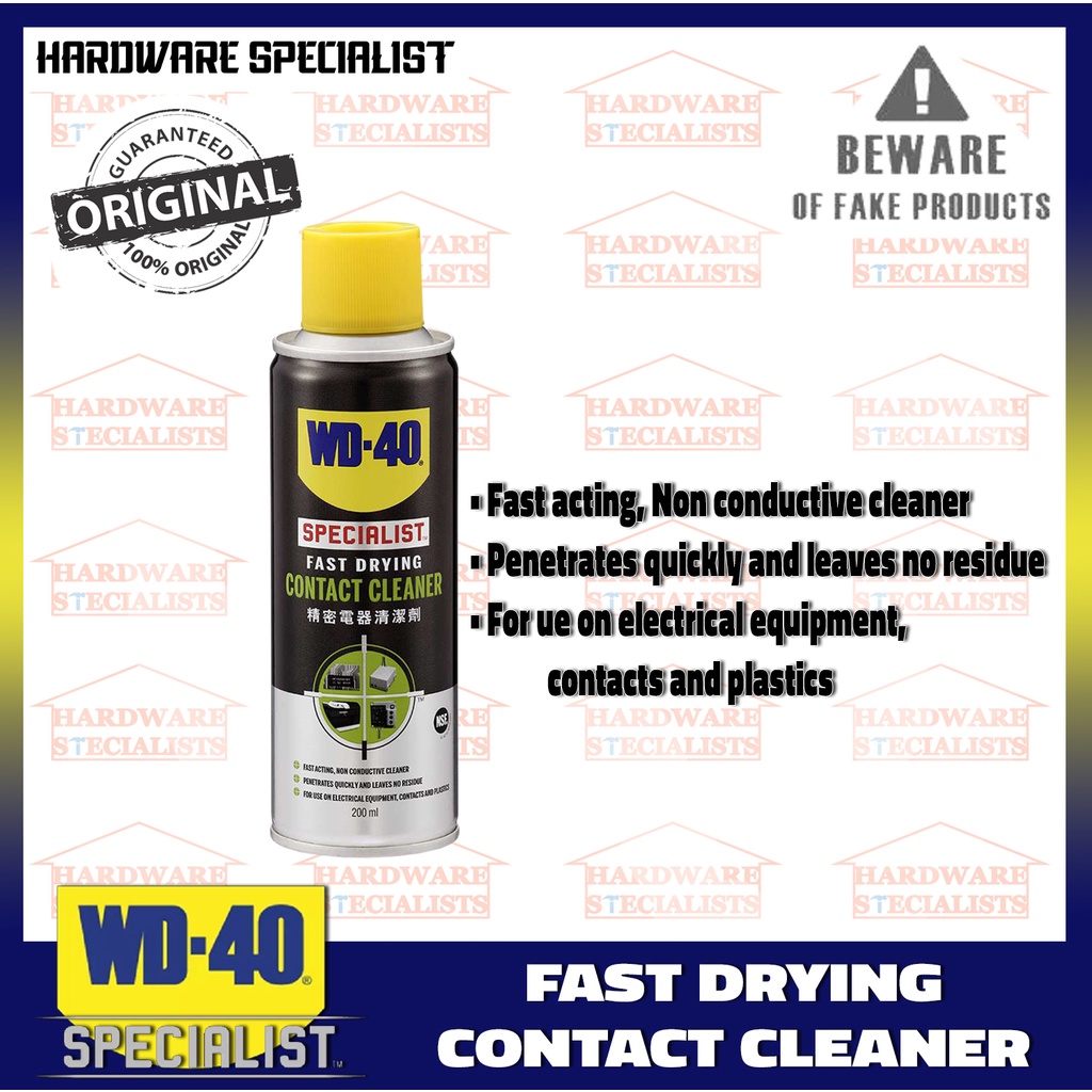 WD-40 Specialist Fast Drying Contact Cleaner 200 ml Or 360 ml | Shopee ...