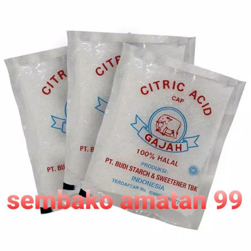 Citric Acid Citric Acid Elephant Cap 50Gr / Citrun Acid / Citrun ...